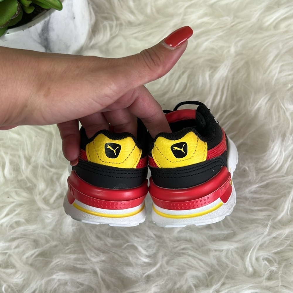 Puma Infant/Toddler Boys Graviton Tech AC INF Black/Red Sneakers Size US 5C - Picture 8 of 16